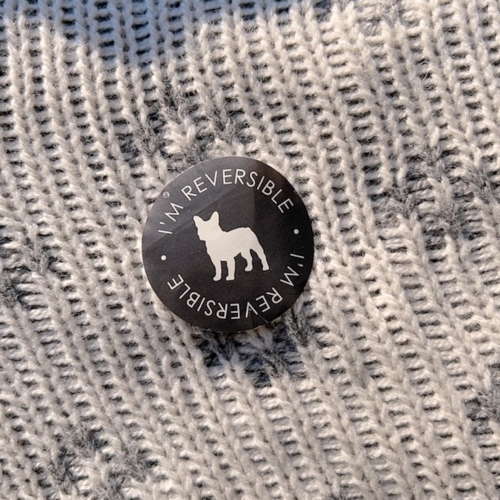 🔆PJ SALVAGE🔆 NATURAL PONCHO SWEATER REVERSIBLE - Picture 12 of 16